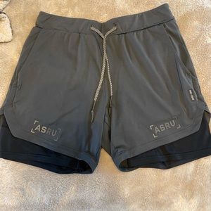 ASRV Men’s built in compression liner 5in shorts